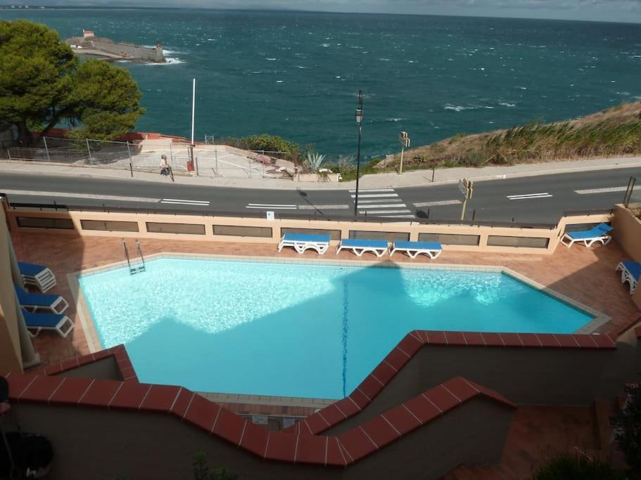 Location Vue Mer Du Samedi Au Samedi, Clim, Parking, Piscine, Plage 科利尤尔 外观 照片