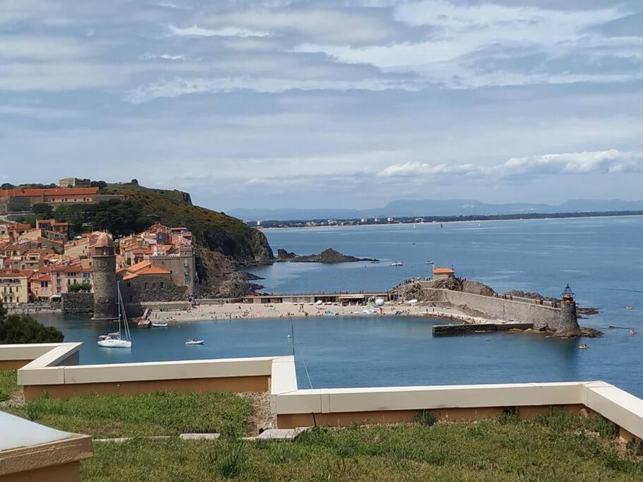 Location Vue Mer Du Samedi Au Samedi, Clim, Parking, Piscine, Plage 科利尤尔 外观 照片